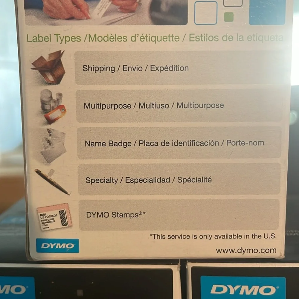 9, new in box, Dymo CD / DVD labels. Each roll has 160 labels